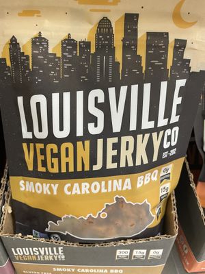 Best vegan jerky around  at Healthy Harvest Urban Farms & Cafe in Rock Island