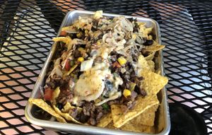 Loco nachos at Healthy Harvest Urban Farms & Cafe in Rock Island