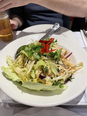 Cabbage salad with tofu and roasted chilli   at Krua Thai in Amsterdam
