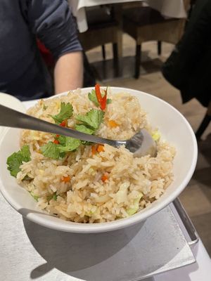 Fried rice without egg   at Krua Thai in Amsterdam