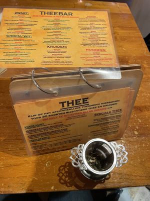Thee menukaart   at Coffee Corazon in Amersfoort