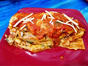 Vegan lasagna! at Anaya Coffee in Melbourne