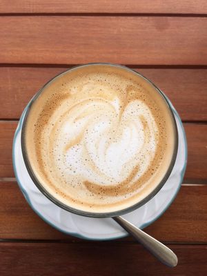 The best coconut latte I've had in W.A at Sensations Cafe in Busselton