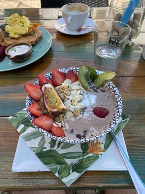 Raw choco bowl at Goji Lounge Cafe in Lagos