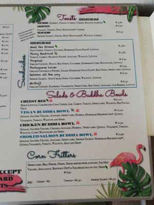 Menu at Goji Lounge Cafe in Lagos