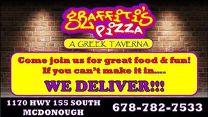 Graffiti's delivers. at Graffiti's Pizza in Mcdonough