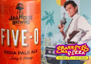 local brewery Jailhouse Five-0 at Graffiti's Pizza in Mcdonough
