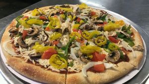 Vegan goodness! at Graffiti's Pizza in Mcdonough