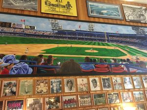 Baseball mural at Johns Place in Victoria