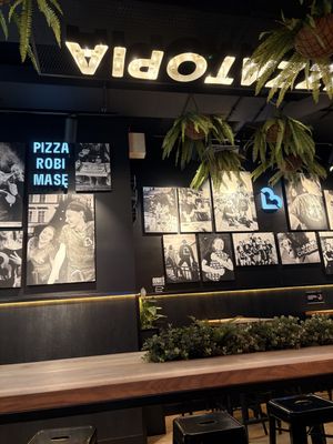 Inside   at Pizzatopia in Krakow