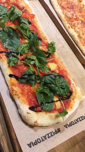 Vegantopia pizza at Pizzatopia in Krakow