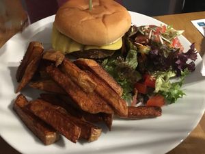 Texas burger at Potato Tomato - The Eatery in Whitstable