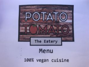 100% vegan menu  at Potato Tomato - The Eatery in Whitstable