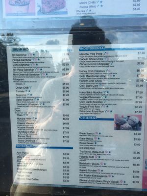 Menu pt. 1 at Go Chaatzz in Fremont