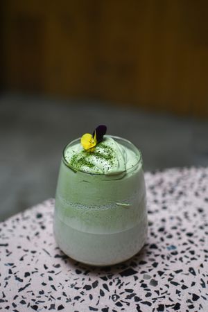 Dalgona Matcha  at La Otilia in Mexico City