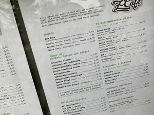 menu at Haus Zauberflöte in Offenburg