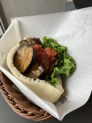 Spicy falafel sandwich  at Ballon in Tokyo
