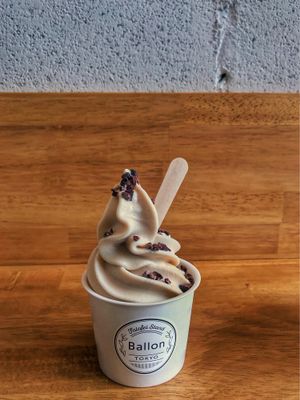 Vegan soy ice cream  at Ballon in Tokyo
