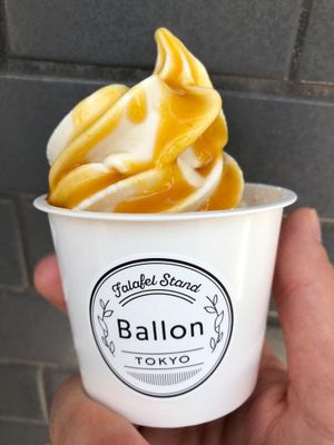 Soft serve passion fruit at Ballon in Tokyo