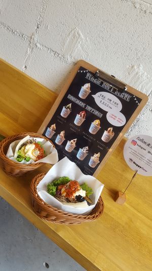 The falafel sandwich! at Ballon in Tokyo