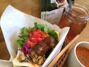 Vegan falafel regular size! at Ballon in Tokyo