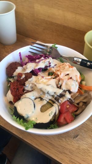 The falafel bowl. at Ballon in Tokyo