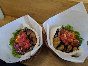 Falafel sandwich. at Ballon in Tokyo