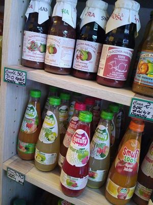 Great ecological juices :) at Kubus in Krakow