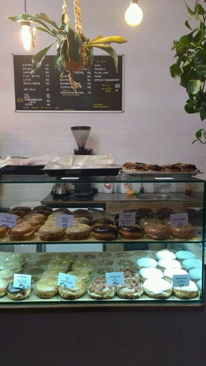 tasty donut selection at Donut Shop in Prague