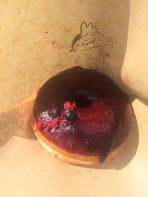 Delicious glazed donut!  at Donut Shop in Prague