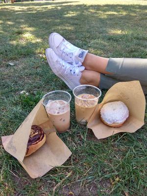 Scone at Donut Shop in Prague