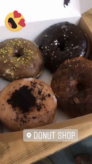 vegan donuts! at Donut Shop in Prague
