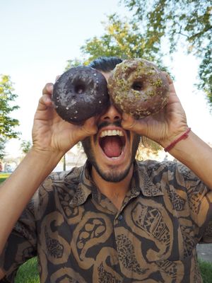 Donuts madness at Donut Shop in Prague
