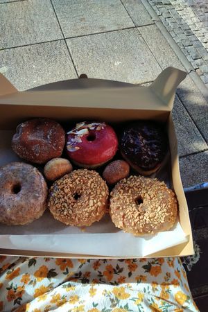 Vegan at Donut Shop in Prague