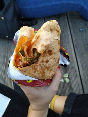 Burrito grande (169,-) small (119,-) at Burrito Loco - Dejvicka in Prague