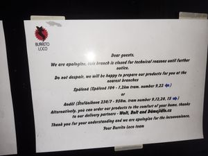 Site is temporarily closed. at Burrito Loco -Vitezna  in Prague