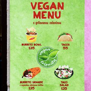 Veganes Angebot bei Burrito Loco at Burrito Loco -Vitezna  in Prague