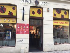 Outside  at Burrito Loco -Vitezna  in Prague