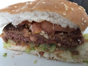 Beyond Meat burger  at Burrito Loco -Vitezna  in Prague