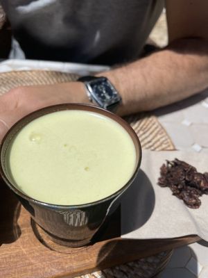 Golden milk at Cal Reiet's Table in Mallorca