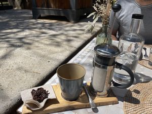 Carob latte  at Cal Reiet's Table in Mallorca