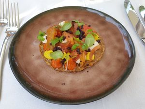 Tarte at Cal Reiet's Table in Mallorca