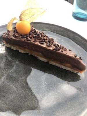 Chocolate caramel at Cal Reiet's Table in Mallorca