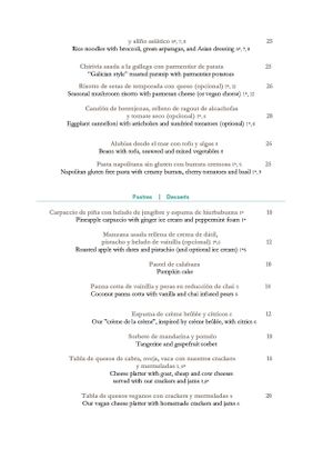 2023 OTOÑO - AUTUMN MENU UPDATED at Cal Reiet's Table in Mallorca