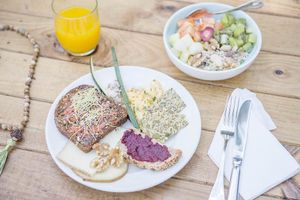 Composed Plate from Breakfast Buffet at Cal Reiet's Table in Mallorca