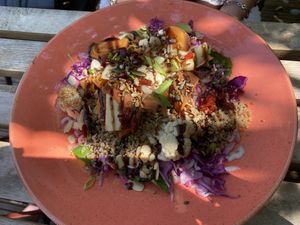 Vegan salad  at Fat Rabbit in Oswestry