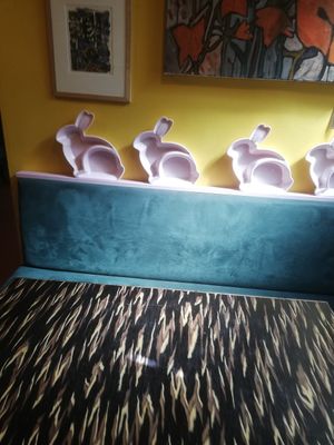 Seating inside at Fat Rabbit in Oswestry