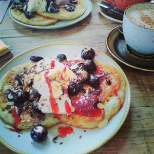 Fat Rabbit Pancakes at Fat Rabbit in Oswestry