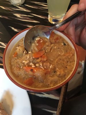 Cauliflower soup  at Fat Rabbit in Oswestry