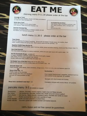 Food Menu   at Fat Rabbit in Oswestry